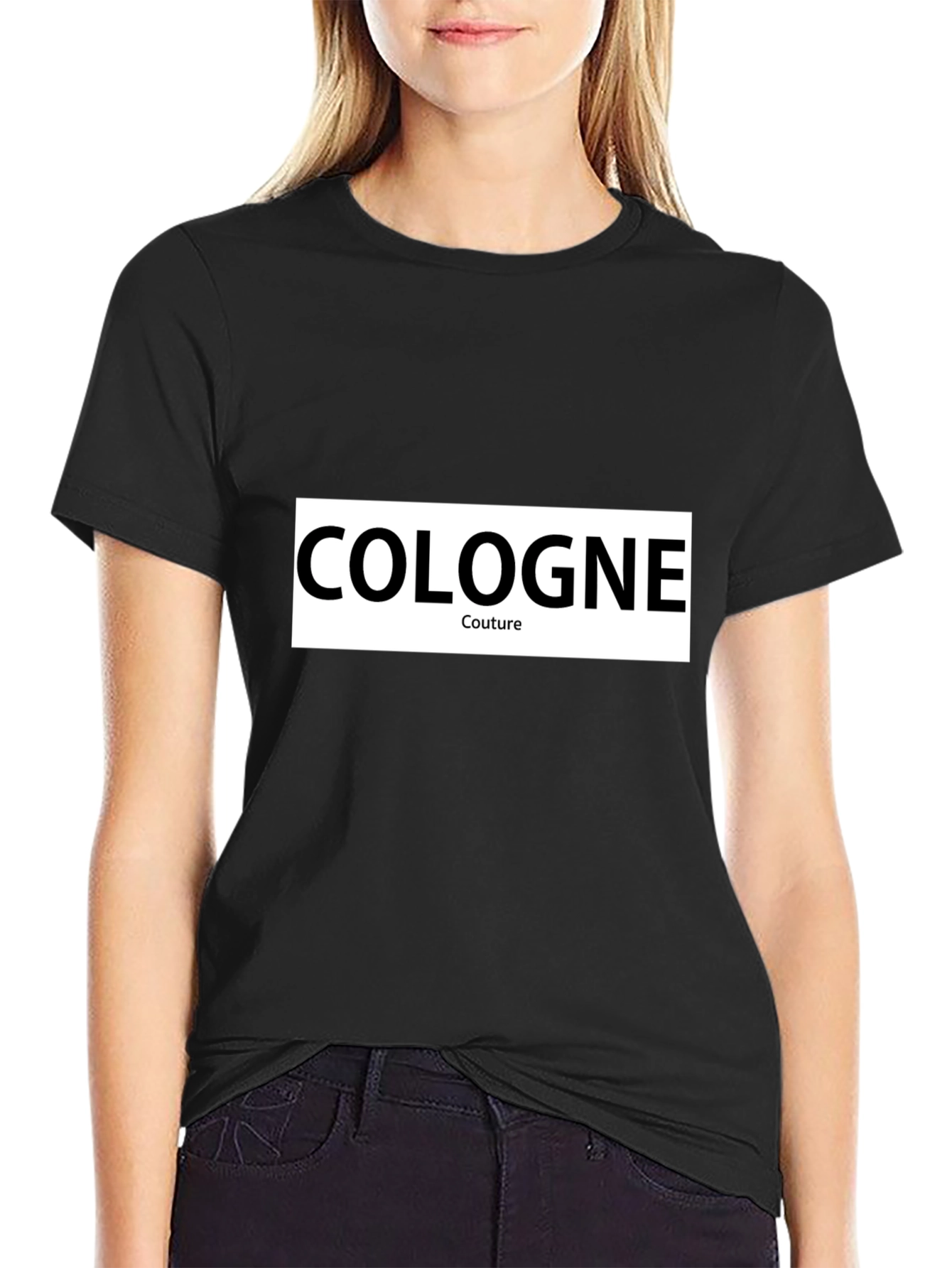 Cologne Couture Black Graphic Tee
