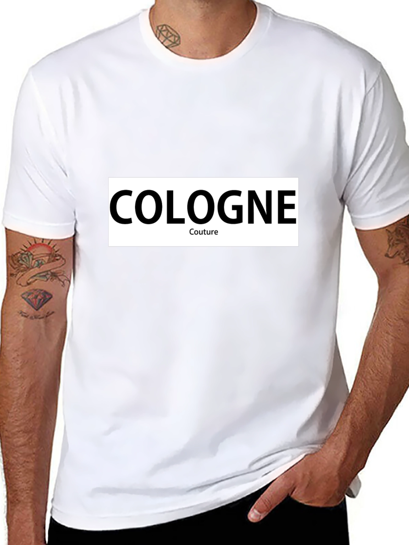 Cologne Couture Black Graphic Tee