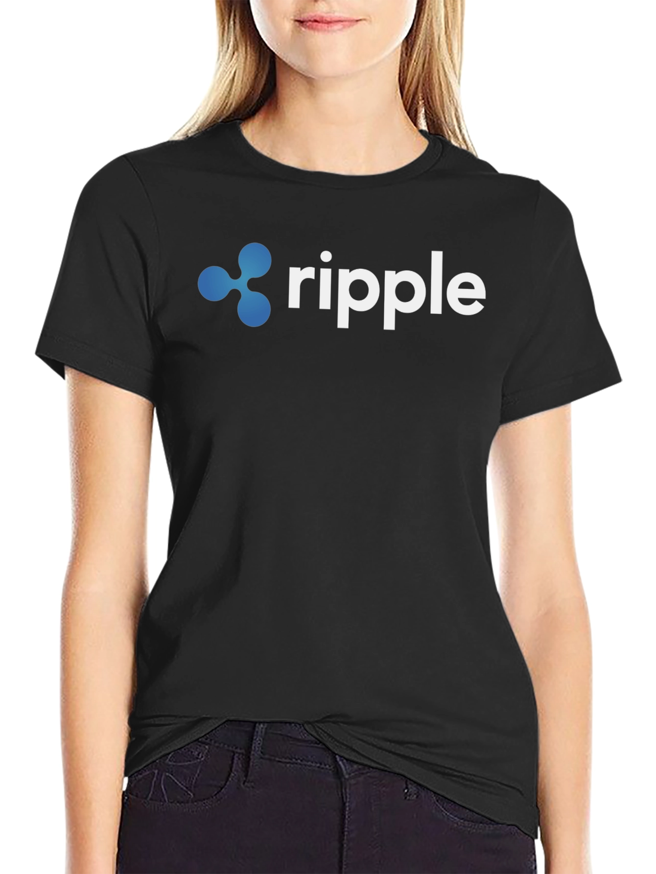 Ripple Crypto Black T-Shirt