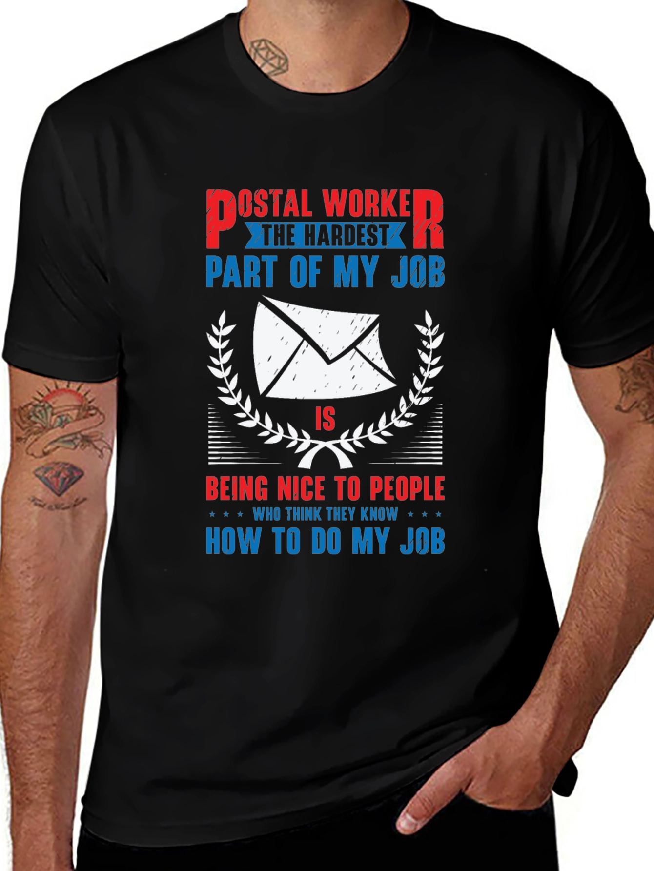 Postal Worker Hardest Part Funny T-Shirt