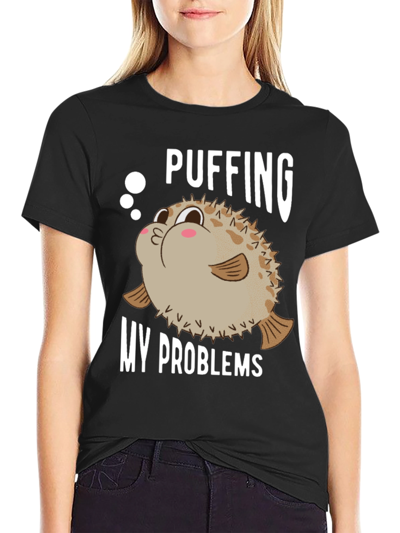 Pufferfish Problems Graphic T-Shirt
