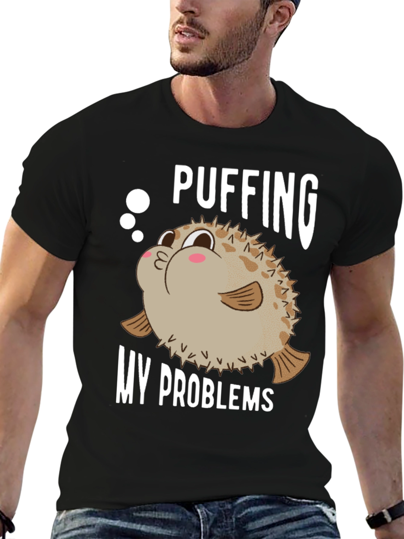 Pufferfish Problems Graphic T-Shirt