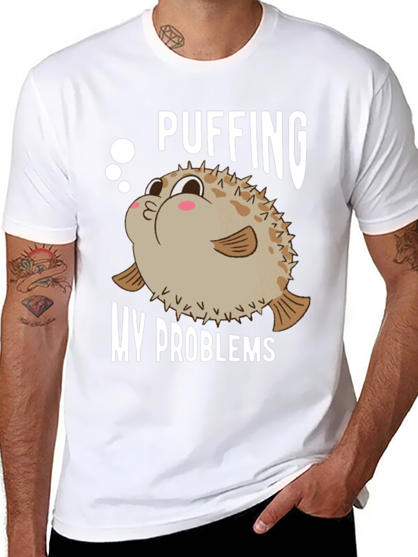 Pufferfish Problems Graphic T-Shirt