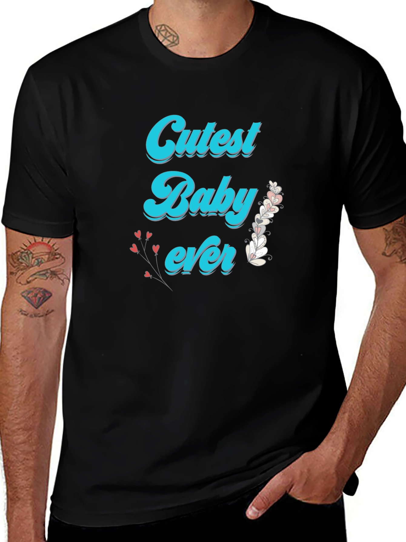 Cutest Baby Ever Black T-Shirt