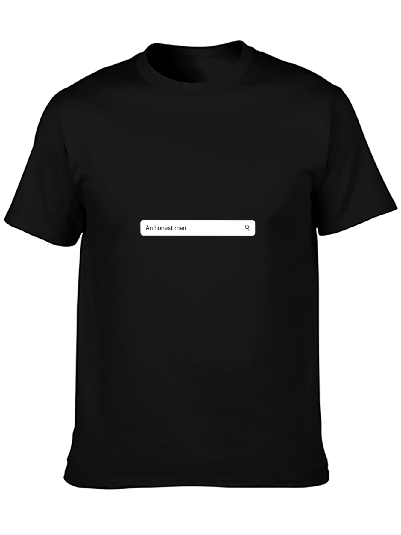 Honest Man Search Bar Graphic Tee - Black