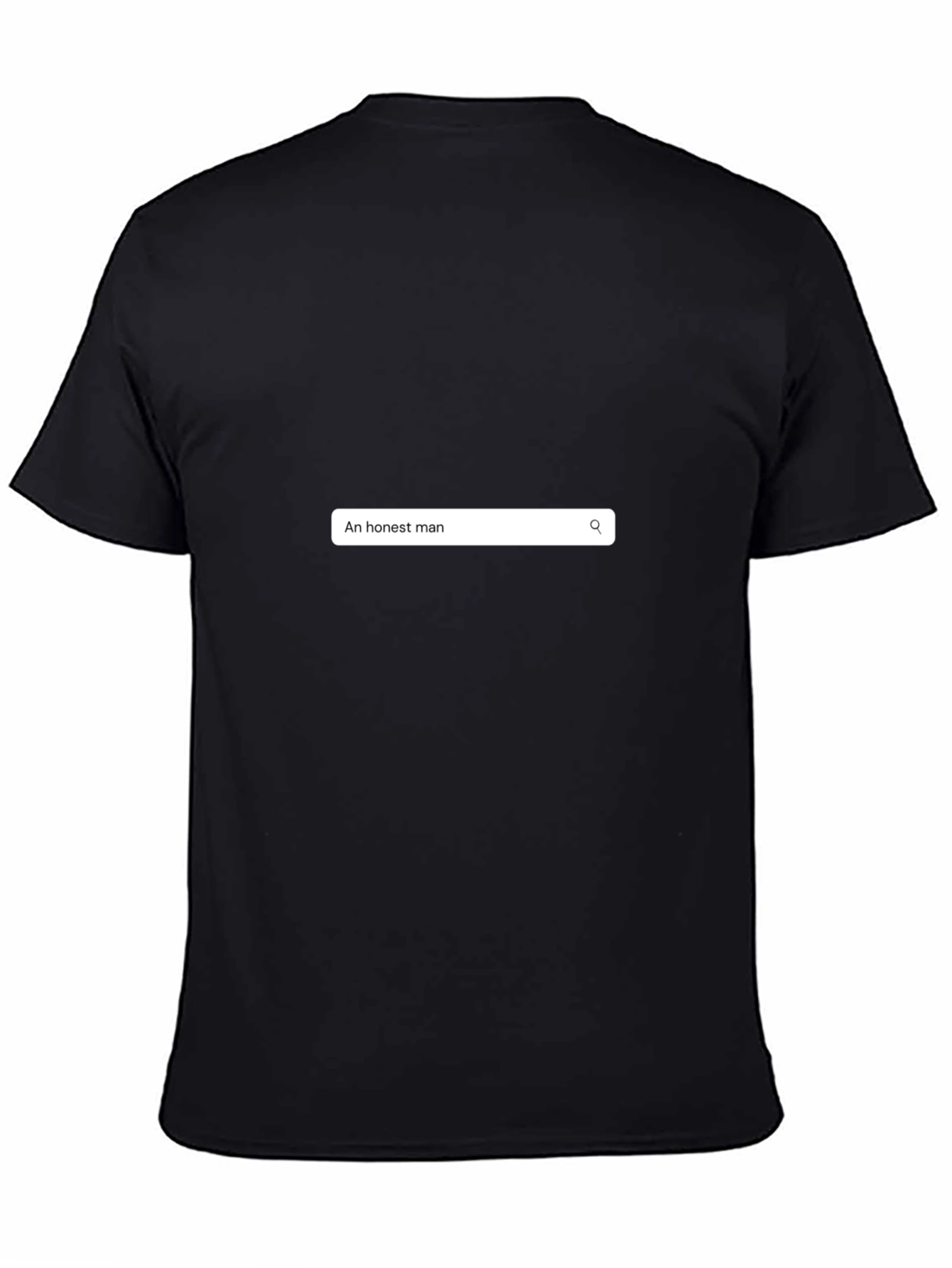 Honest Man Search Bar Graphic Tee - Black