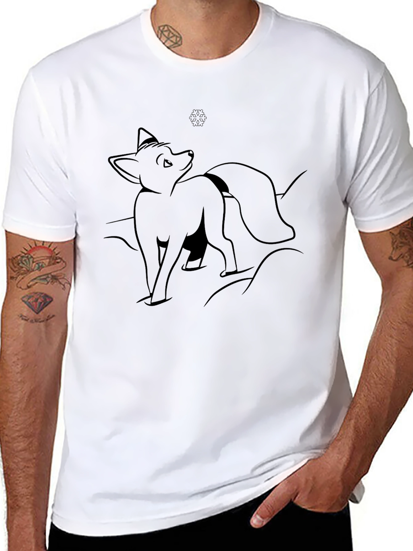 Fox Silhouette Black T-Shirt