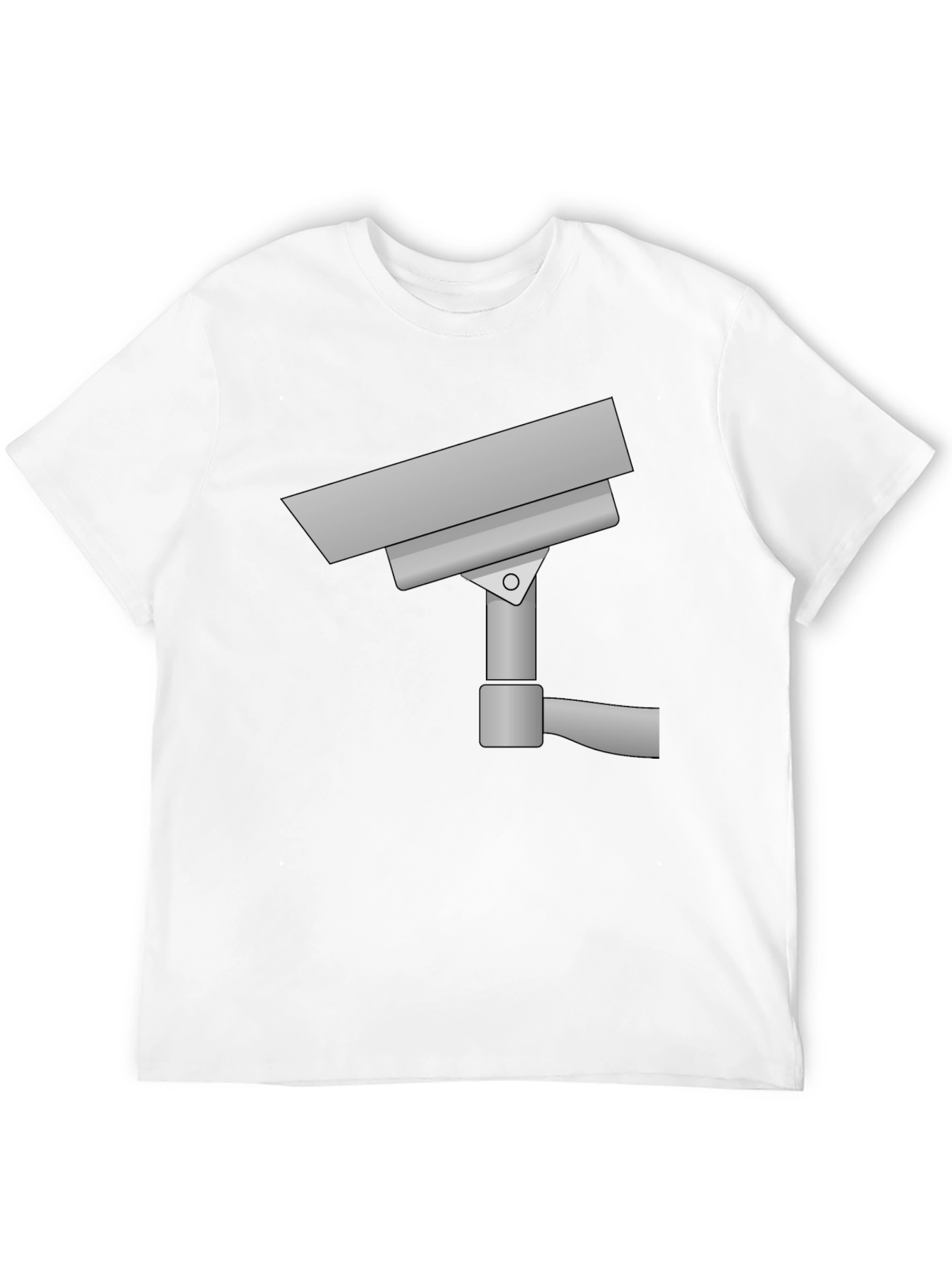 Security Camera Graphic Tee - Surveillance Style!