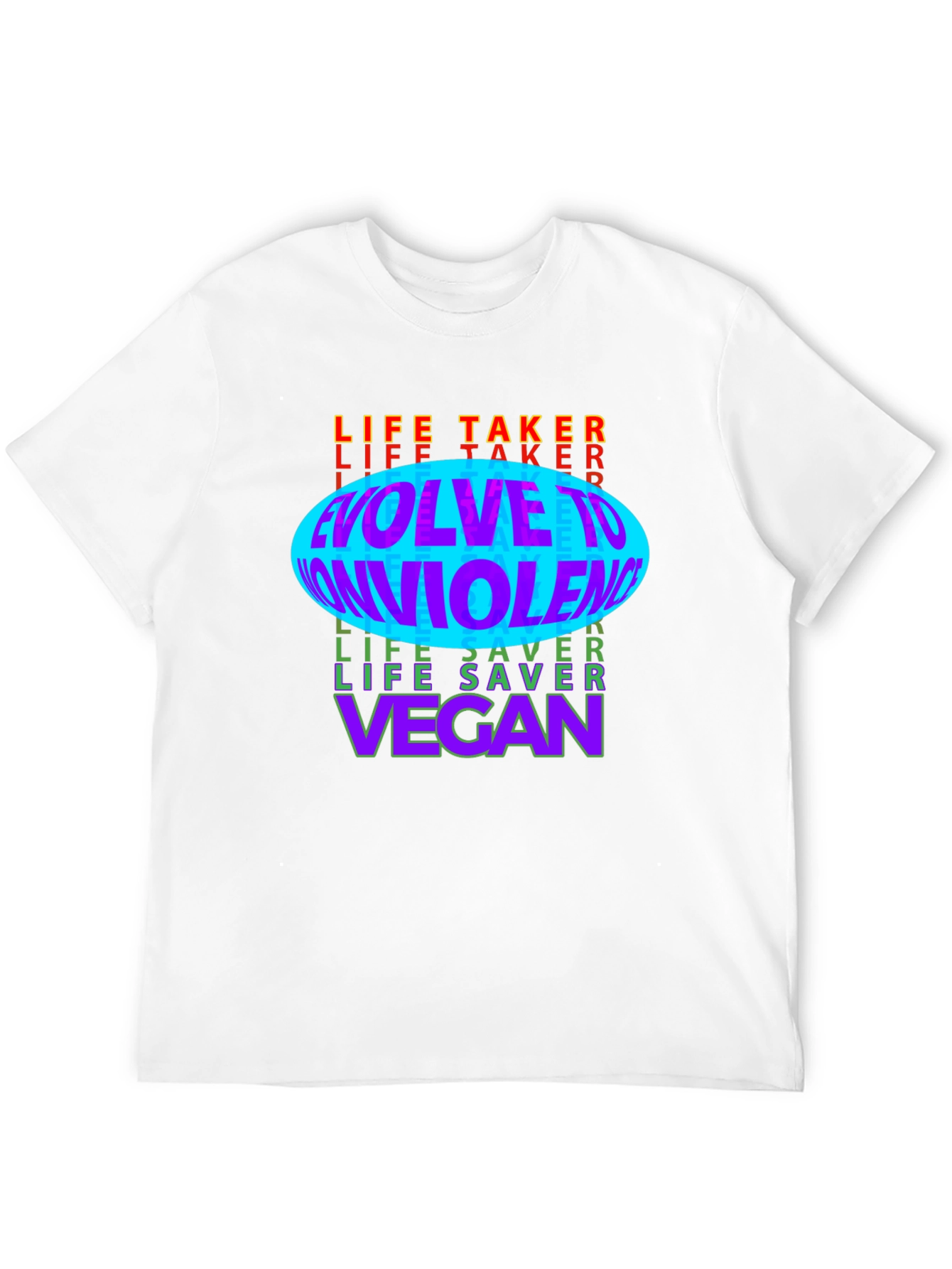 Evolve to Nonviolence Vegan Graphic Tee