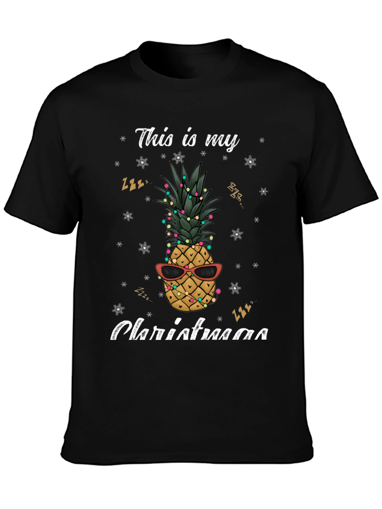 Festive Pineapple Christmas T-Shirt