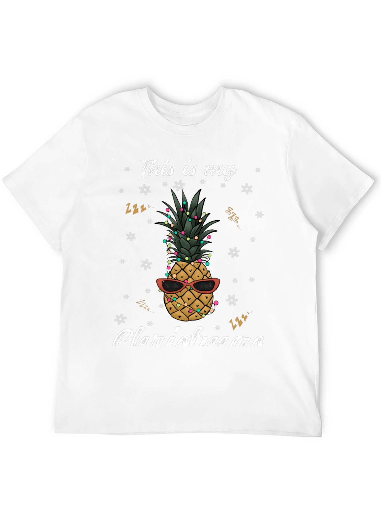 Festive Pineapple Christmas T-Shirt