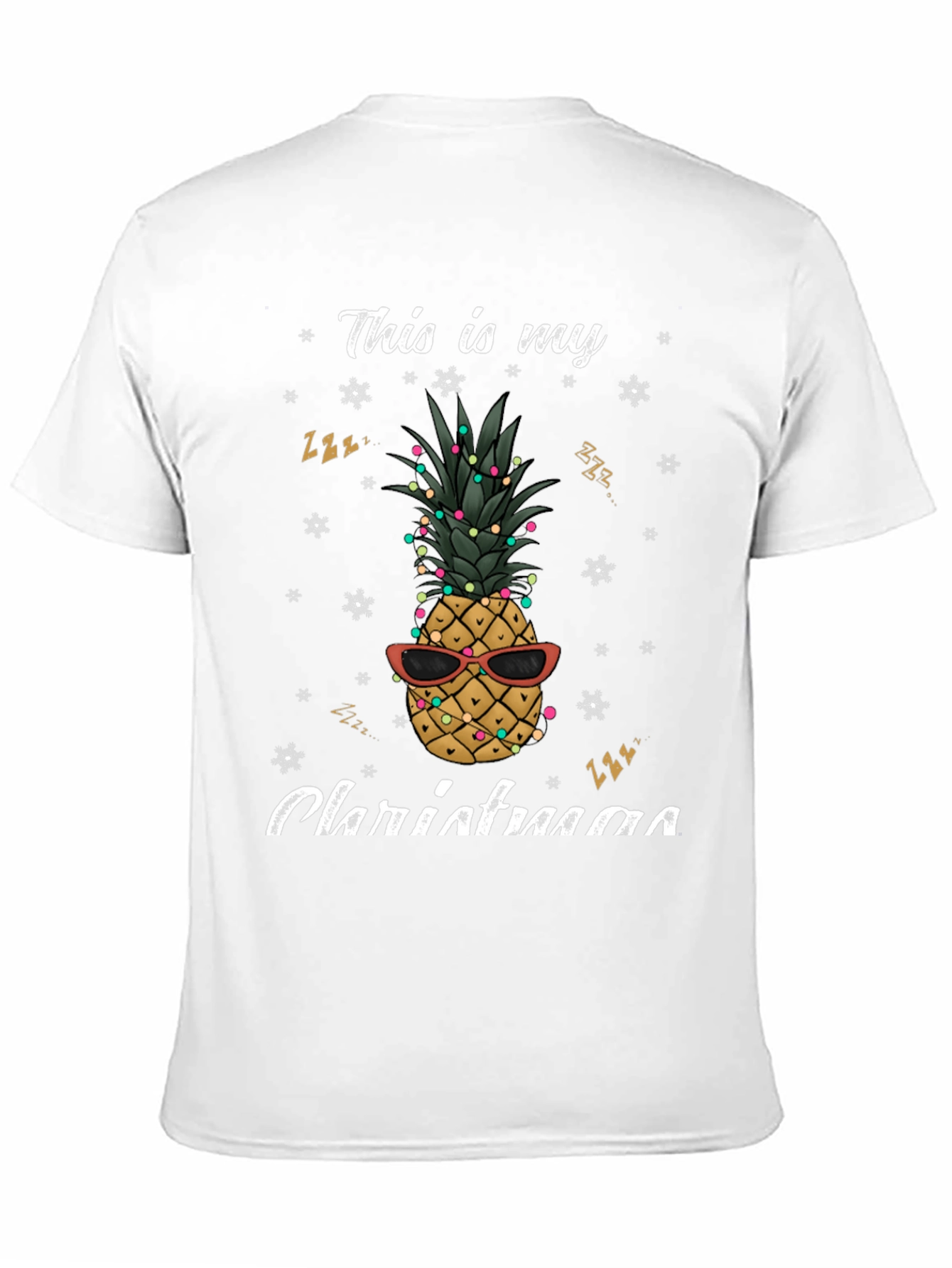 Festive Pineapple Christmas T-Shirt