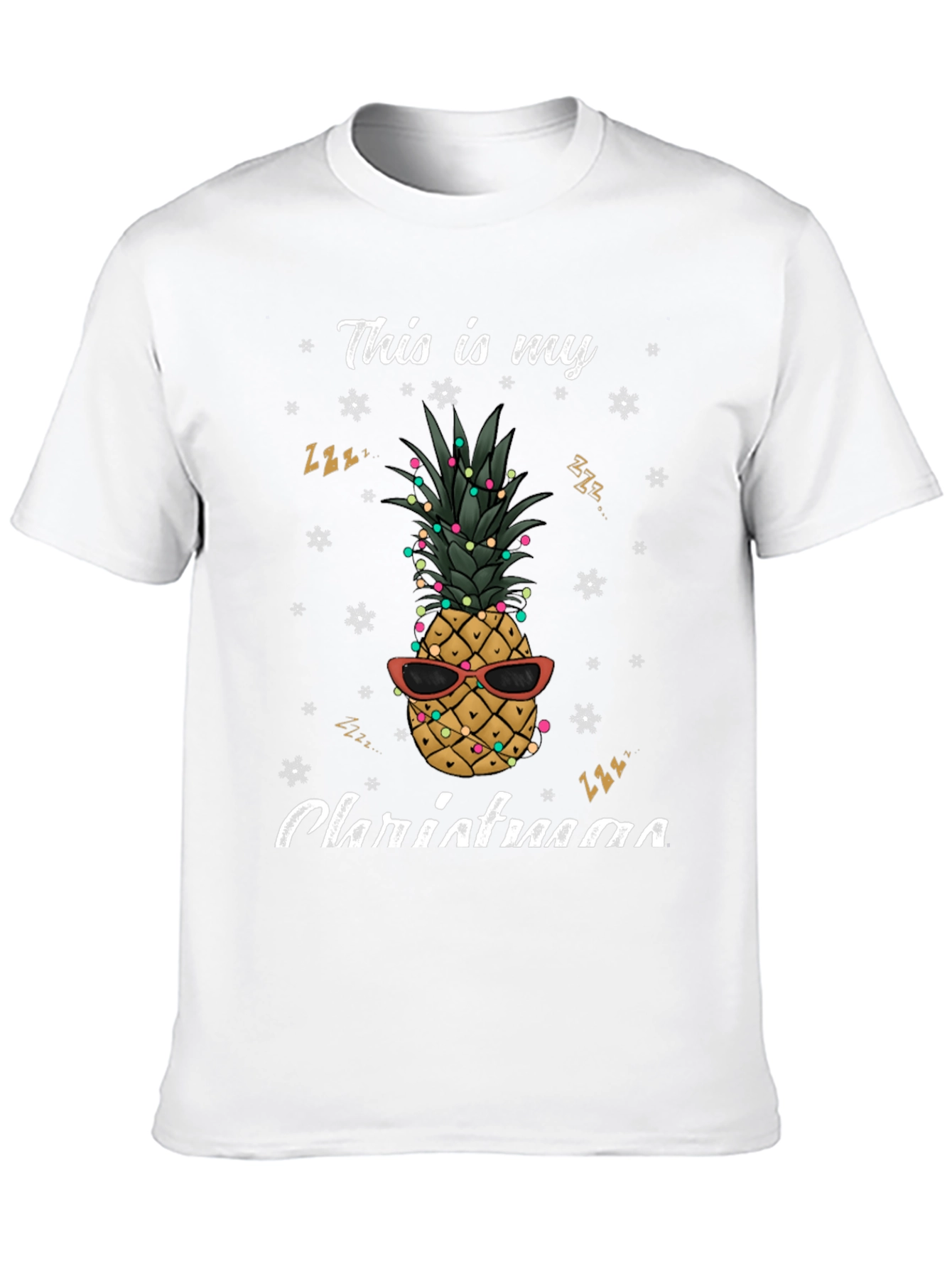 Festive Pineapple Christmas T-Shirt