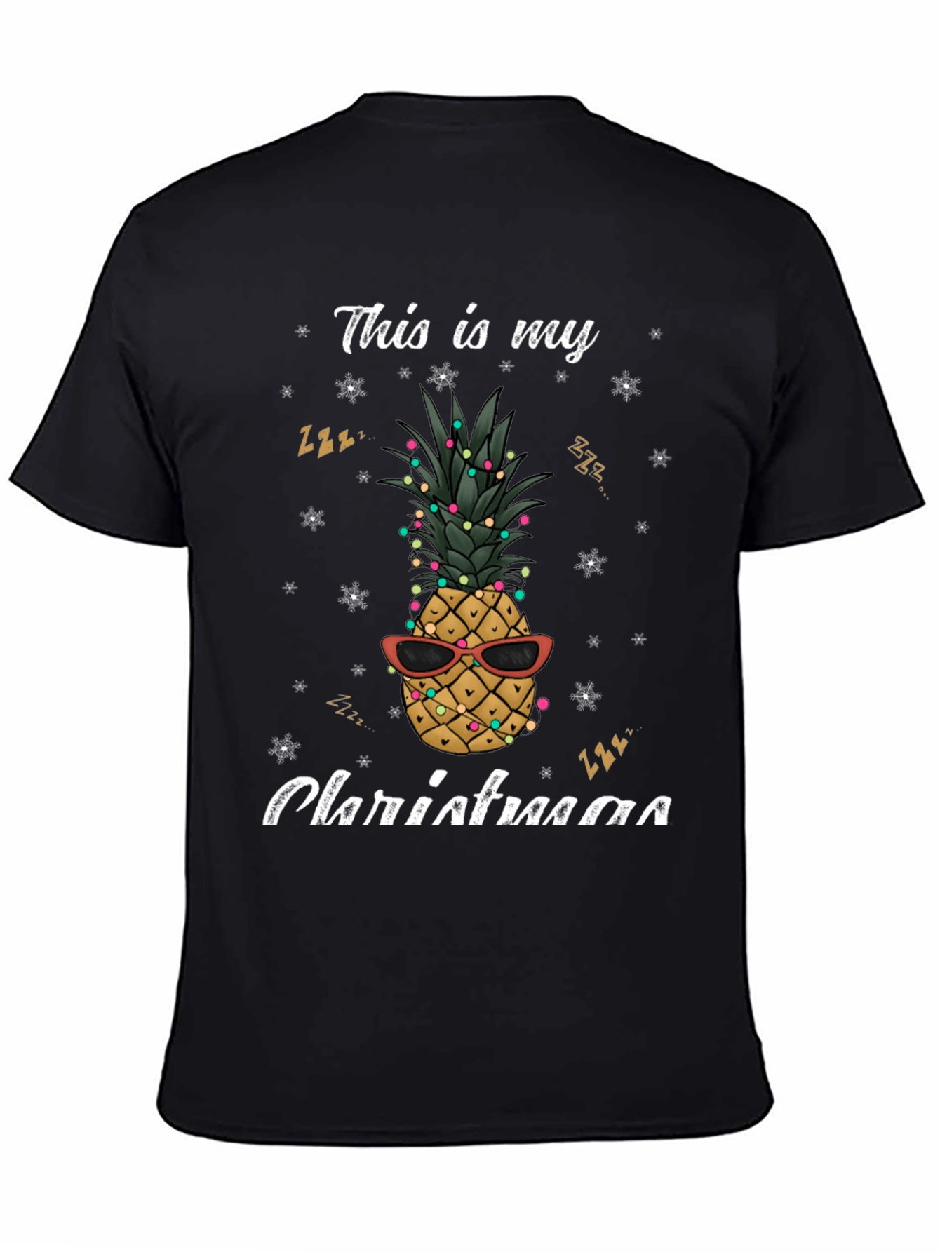 Festive Pineapple Christmas T-Shirt