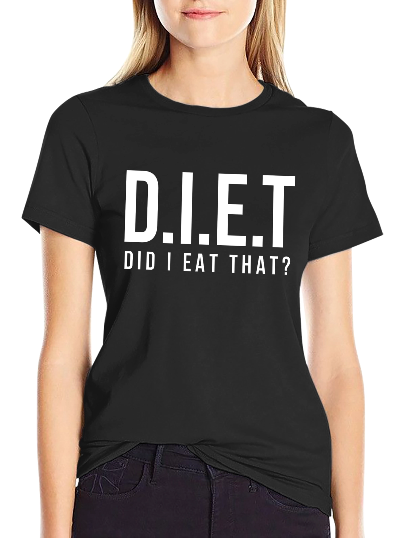D.I.E.T. Did I Eat That? Funny Graphic T-Shirt