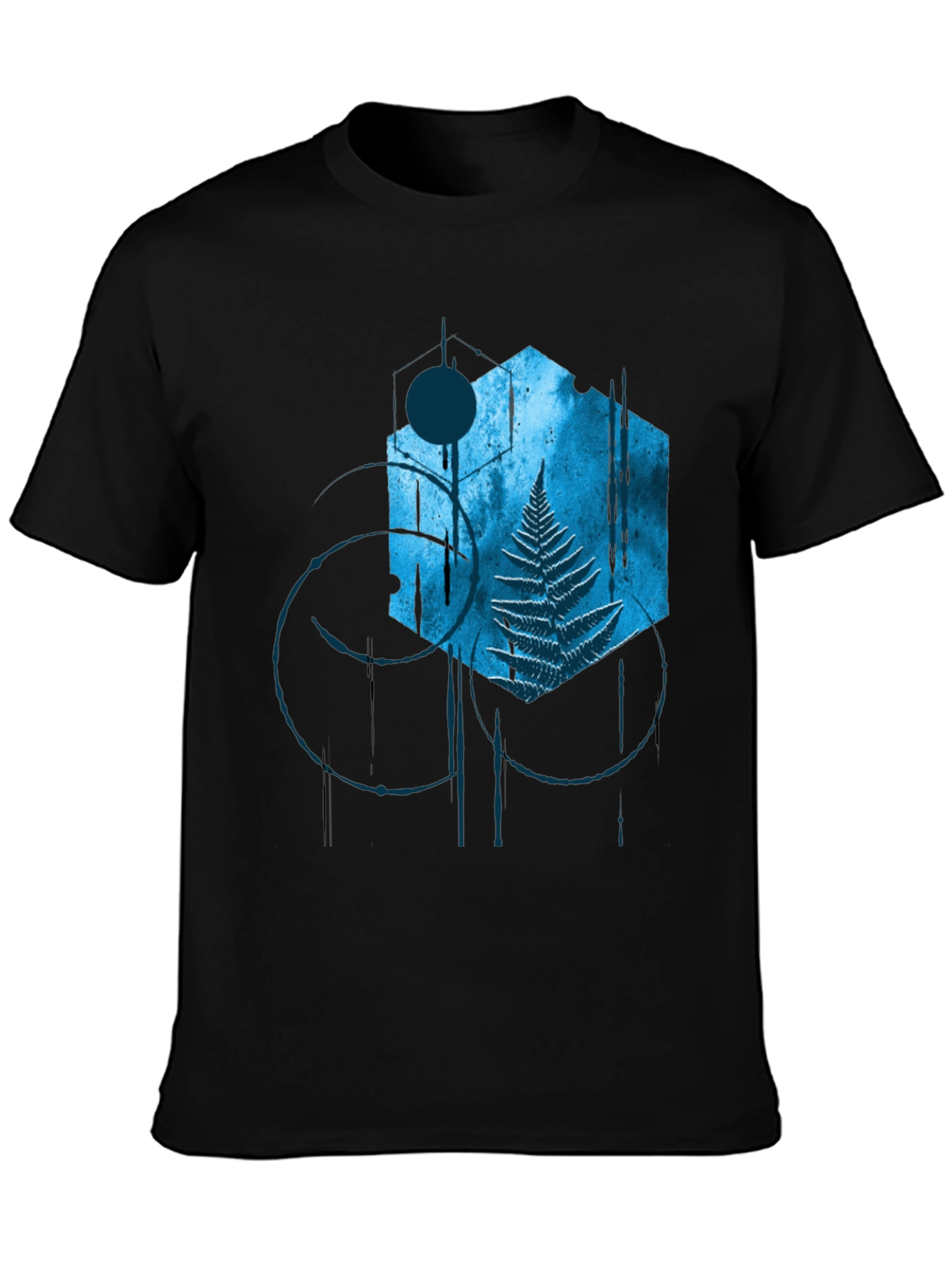 Abstract Fern Graphic T-Shirt