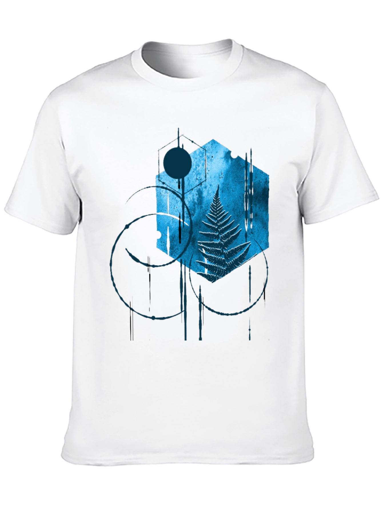 Abstract Fern Graphic T-Shirt