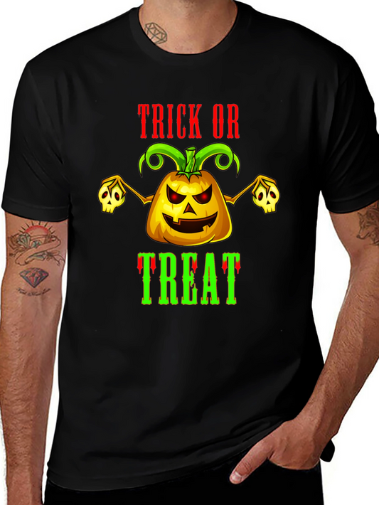 Halloween Trick or Treat Pumpkin Graphic Tee