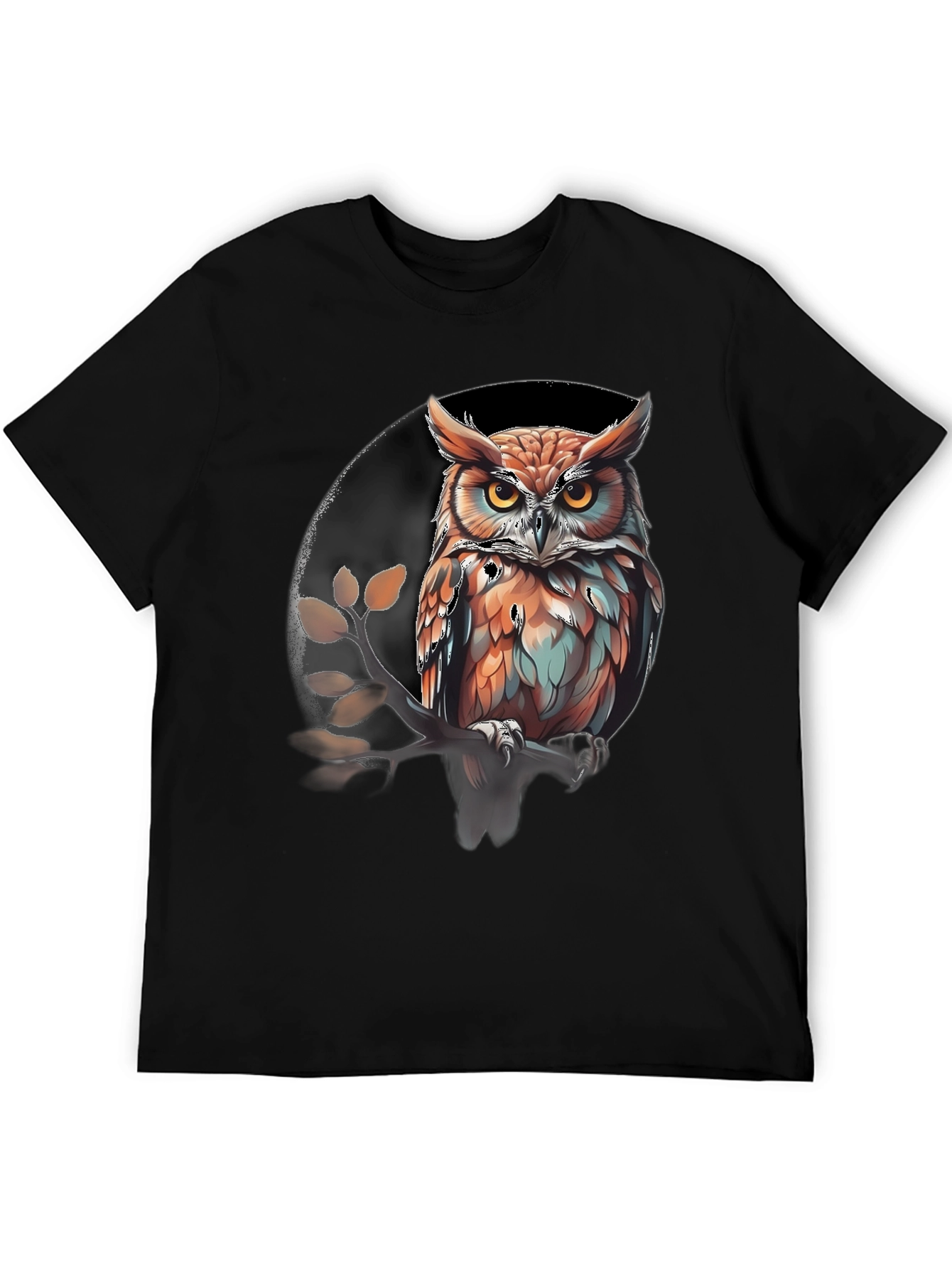 Owl Graphic Print Tee - Stylish Mens T-Shirt