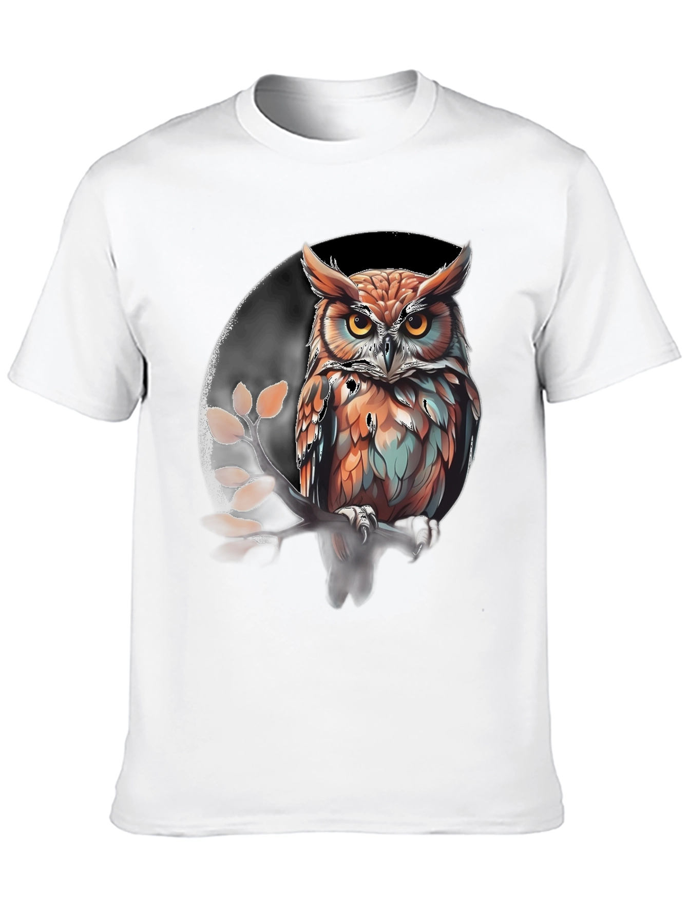 Owl Graphic Print Tee - Stylish Mens T-Shirt