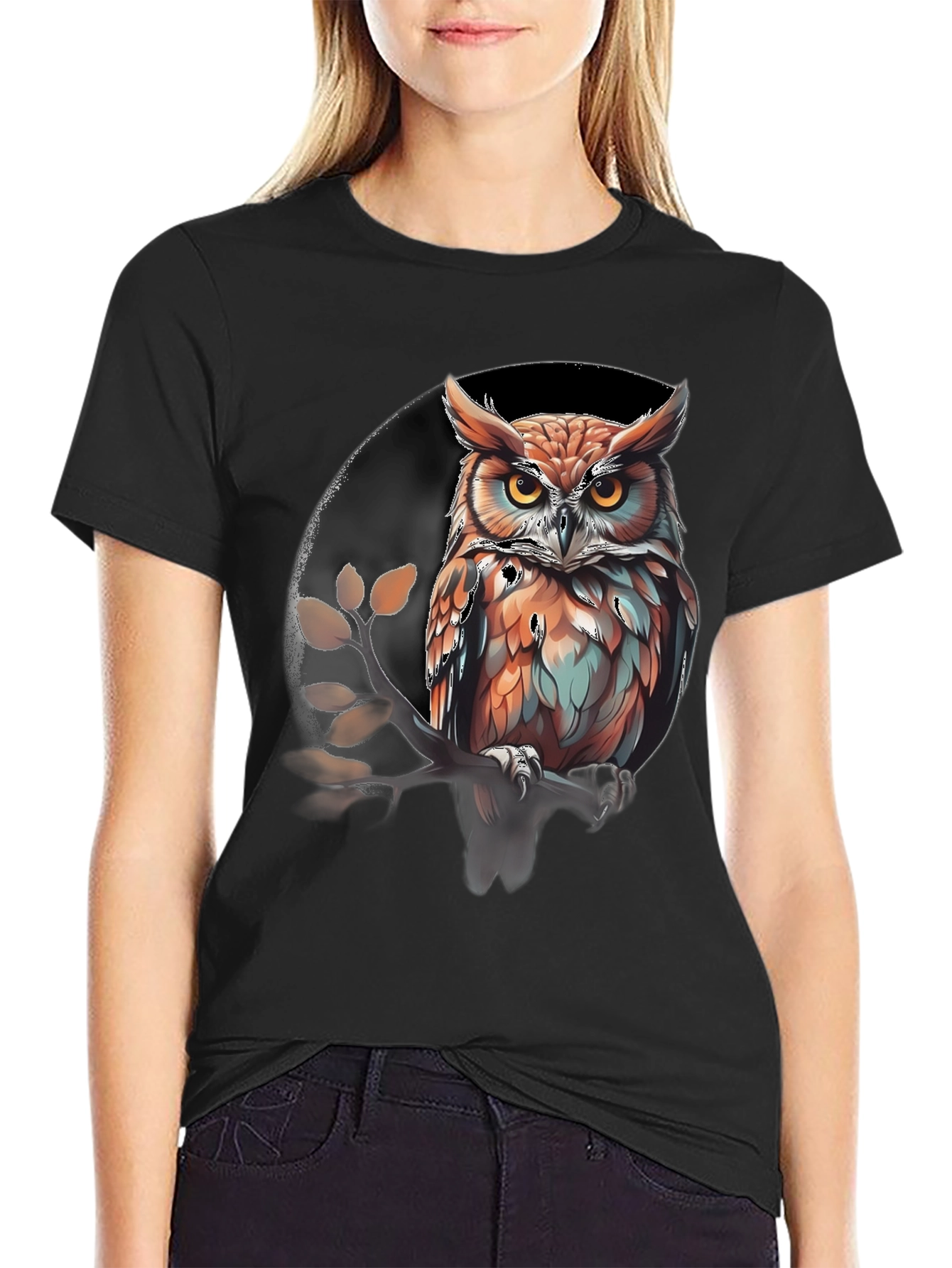 Owl Graphic Print Tee - Stylish Mens T-Shirt