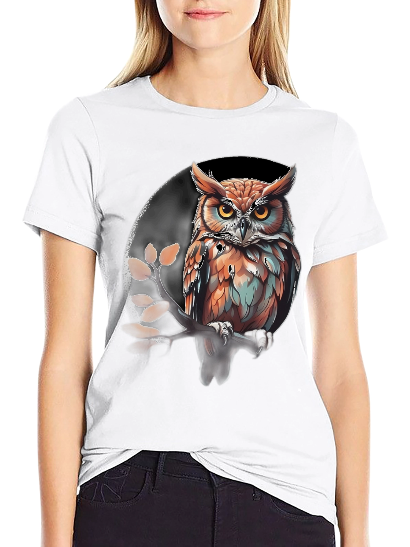Owl Graphic Print Tee - Stylish Mens T-Shirt