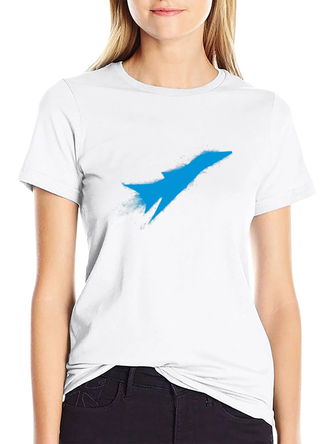 Jet Fighter Graphic T-Shirt - Black