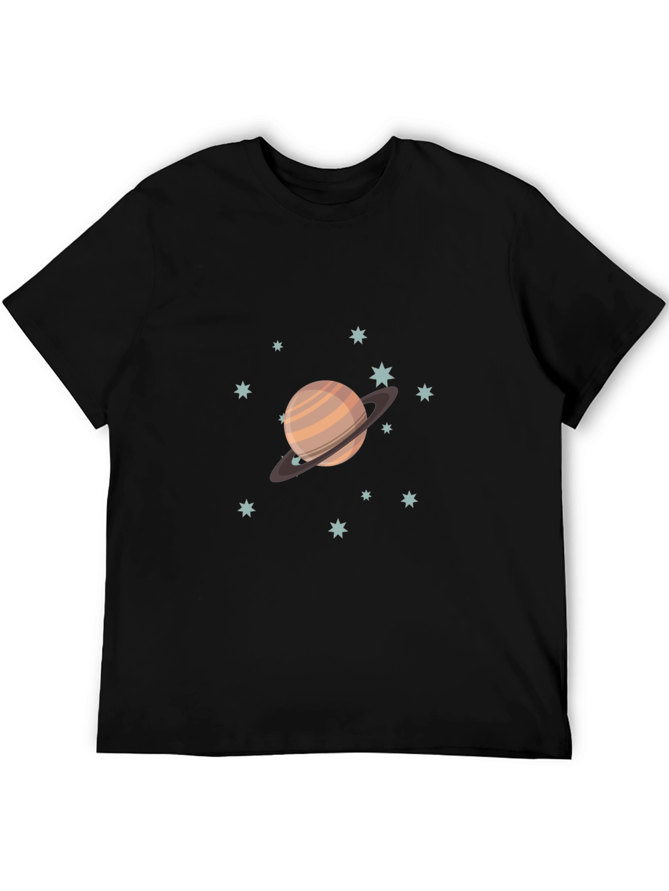 Saturn Graphic Black T-Shirt