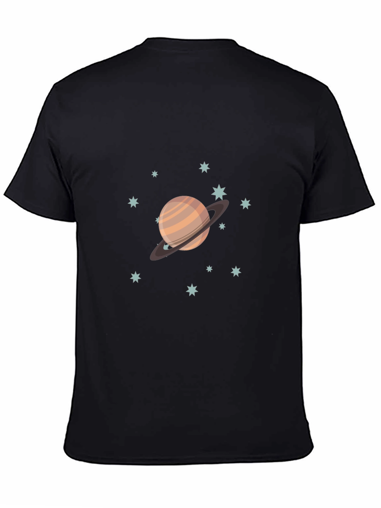Saturn Graphic Black T-Shirt