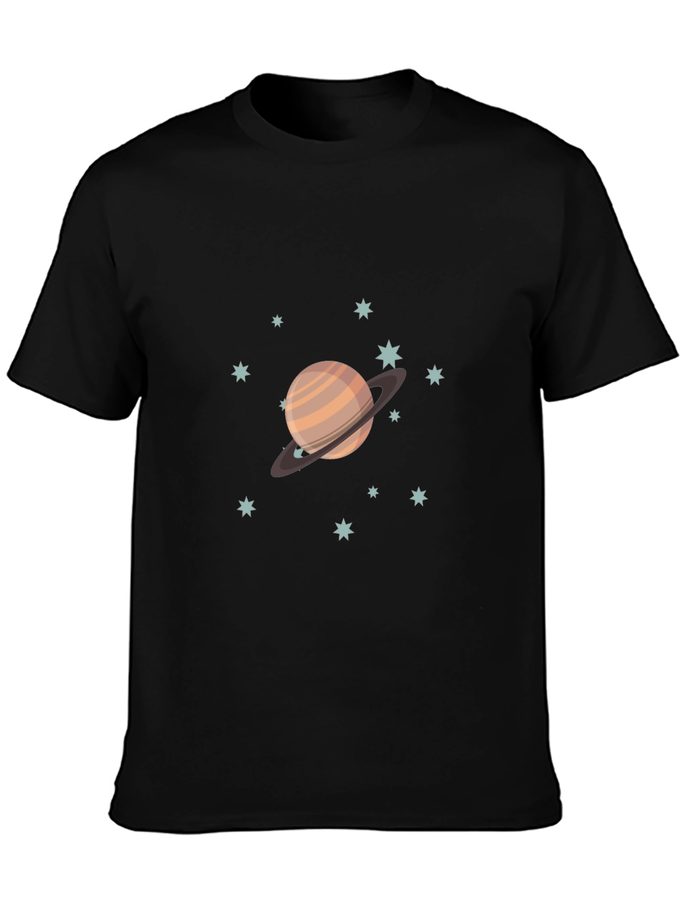 Saturn Graphic Black T-Shirt