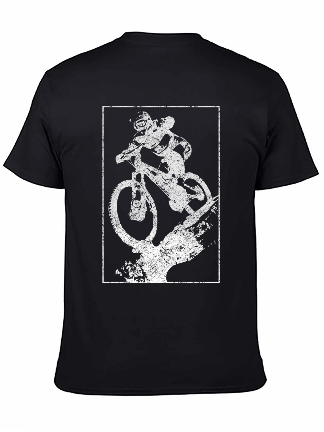 Mountain Bike Graphic Tee - Distressed Print