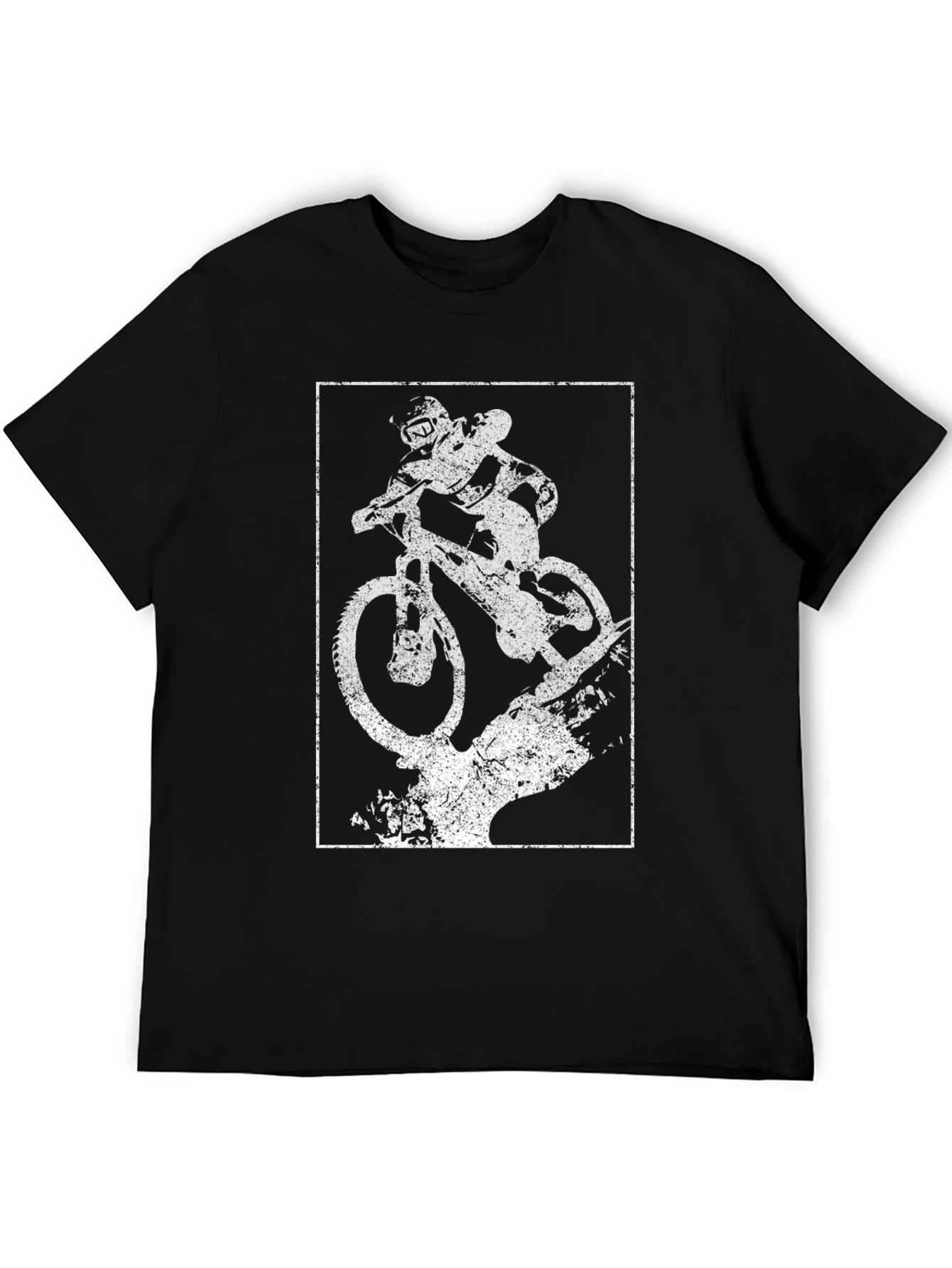 Mountain Bike Graphic Tee - Distressed Print