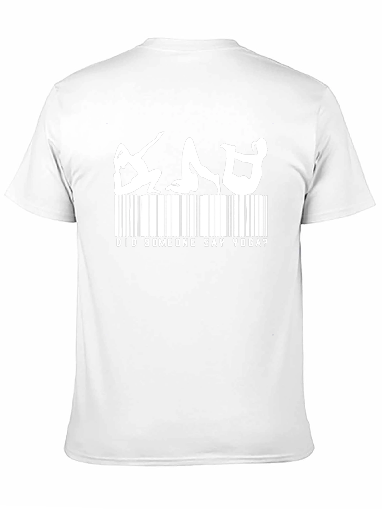 Yoga Barcode Mens Black T-Shirt