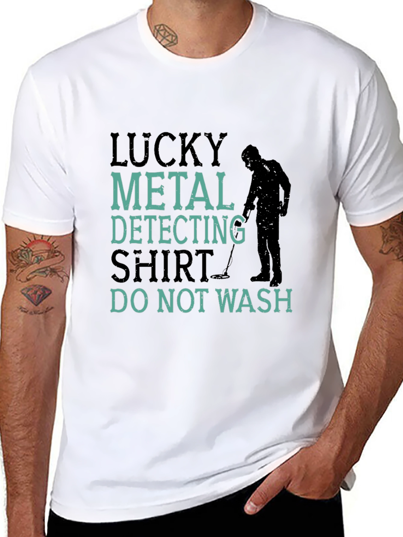 Lucky Metal Detecting Shirt - Funny Hobby Tee