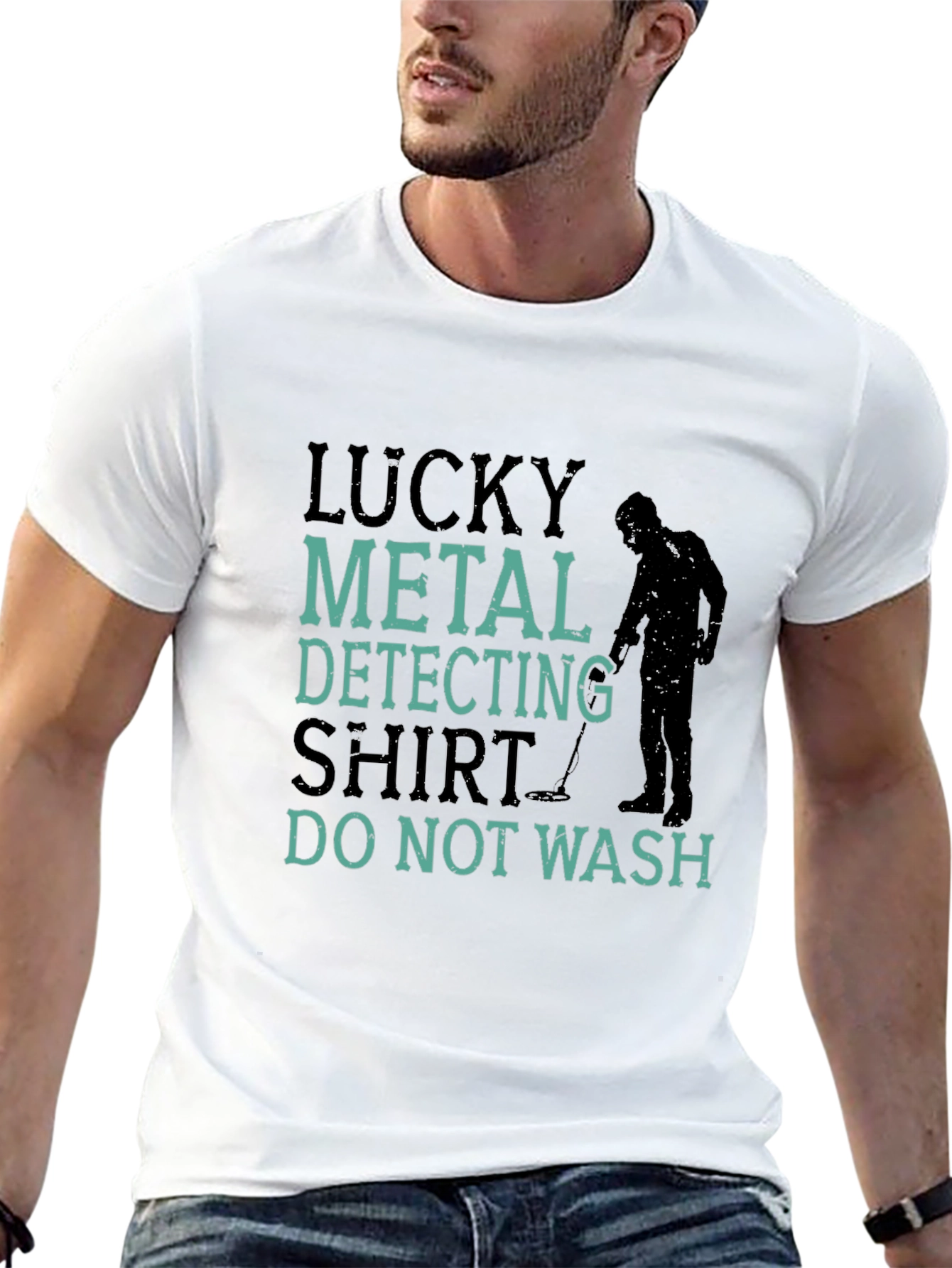 Lucky Metal Detecting Shirt - Funny Hobby Tee