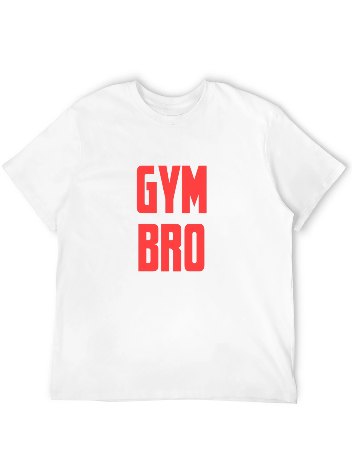 Gym Bro T-Shirt - Black - Red Text