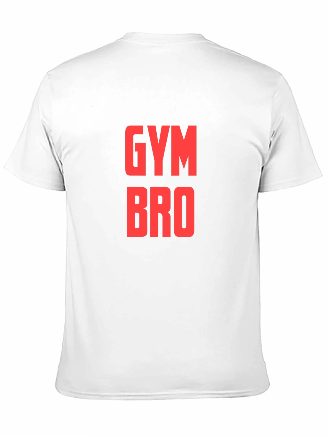 Gym Bro T-Shirt - Black - Red Text