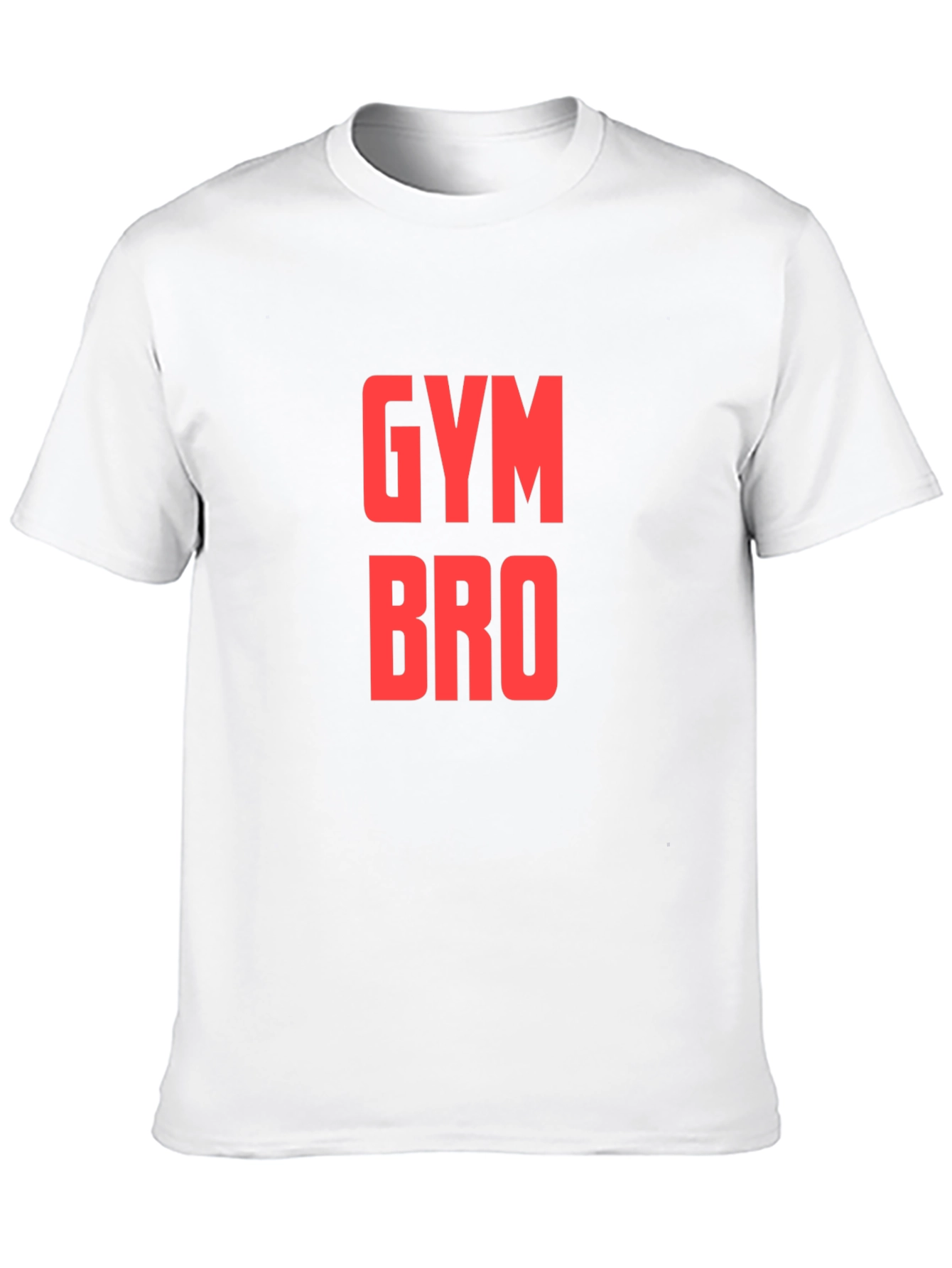 Gym Bro T-Shirt - Black - Red Text