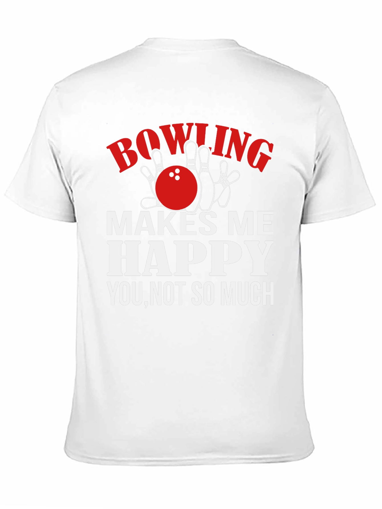 Bowling Makes Me Happy Graphic T-Shirt