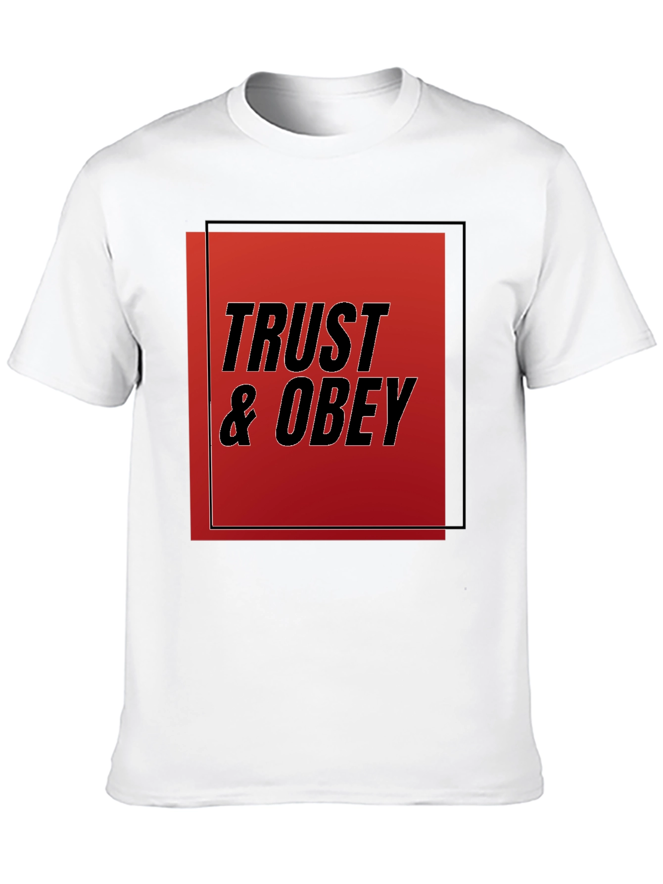 Trust & Obey Graphic Tee - Black