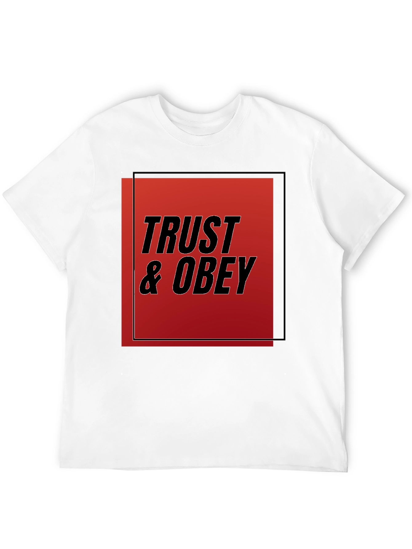Trust & Obey Graphic Tee - Black