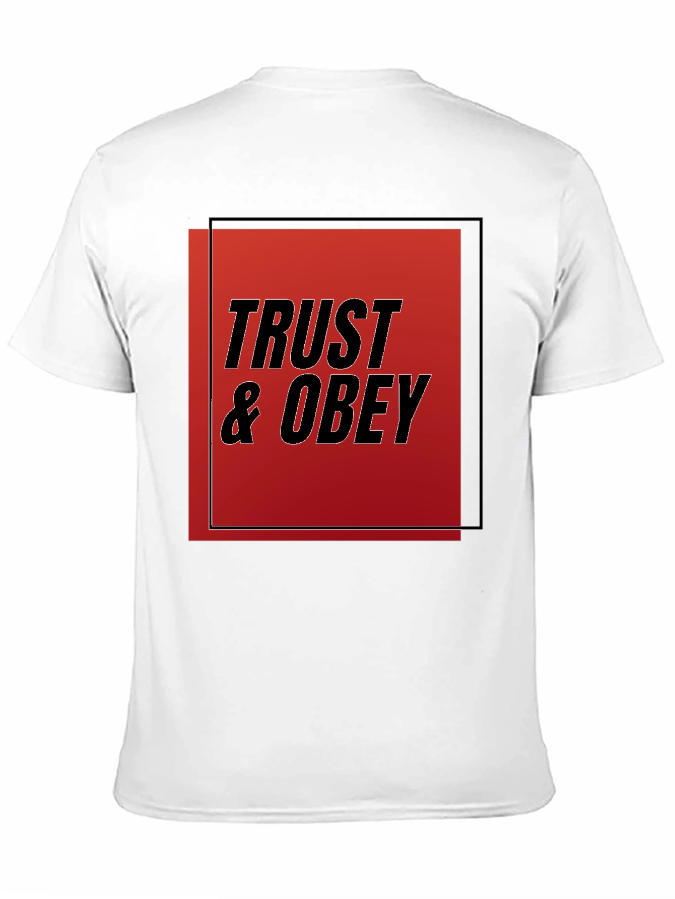 Trust & Obey Graphic Tee - Black