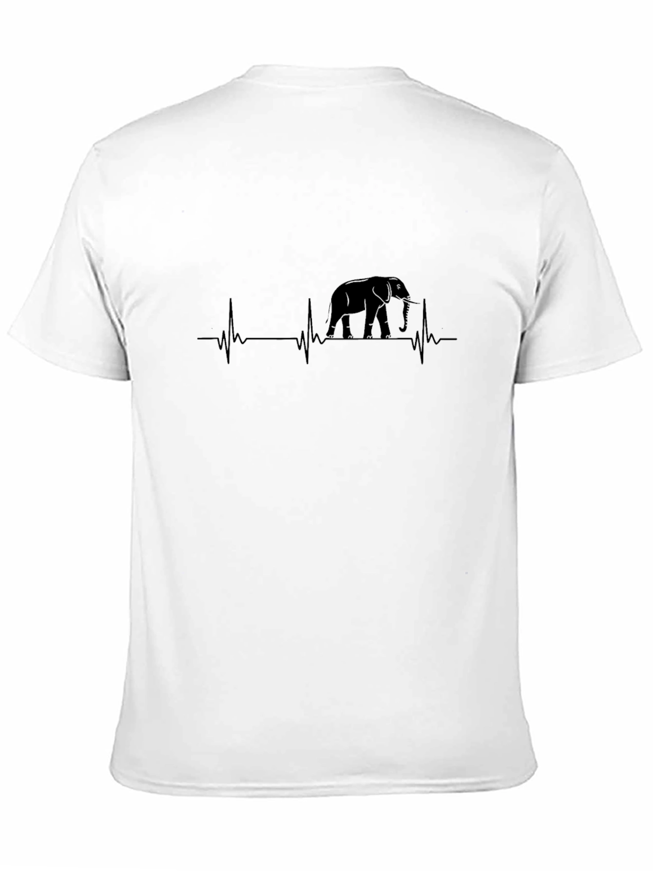 Elephant Heartbeat Graphic Tee - Stylish Comfort
