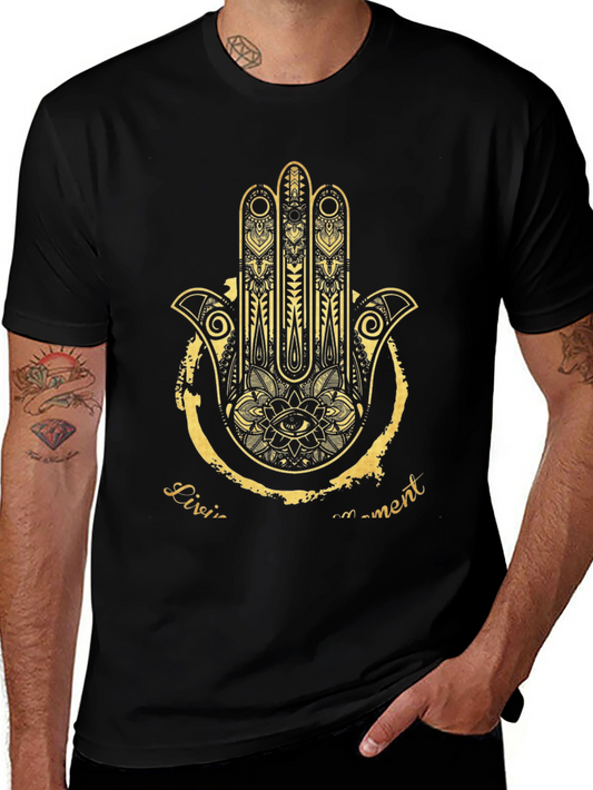 Hamsa Hand Graphic Tee - Stylish Unisex T-Shirt