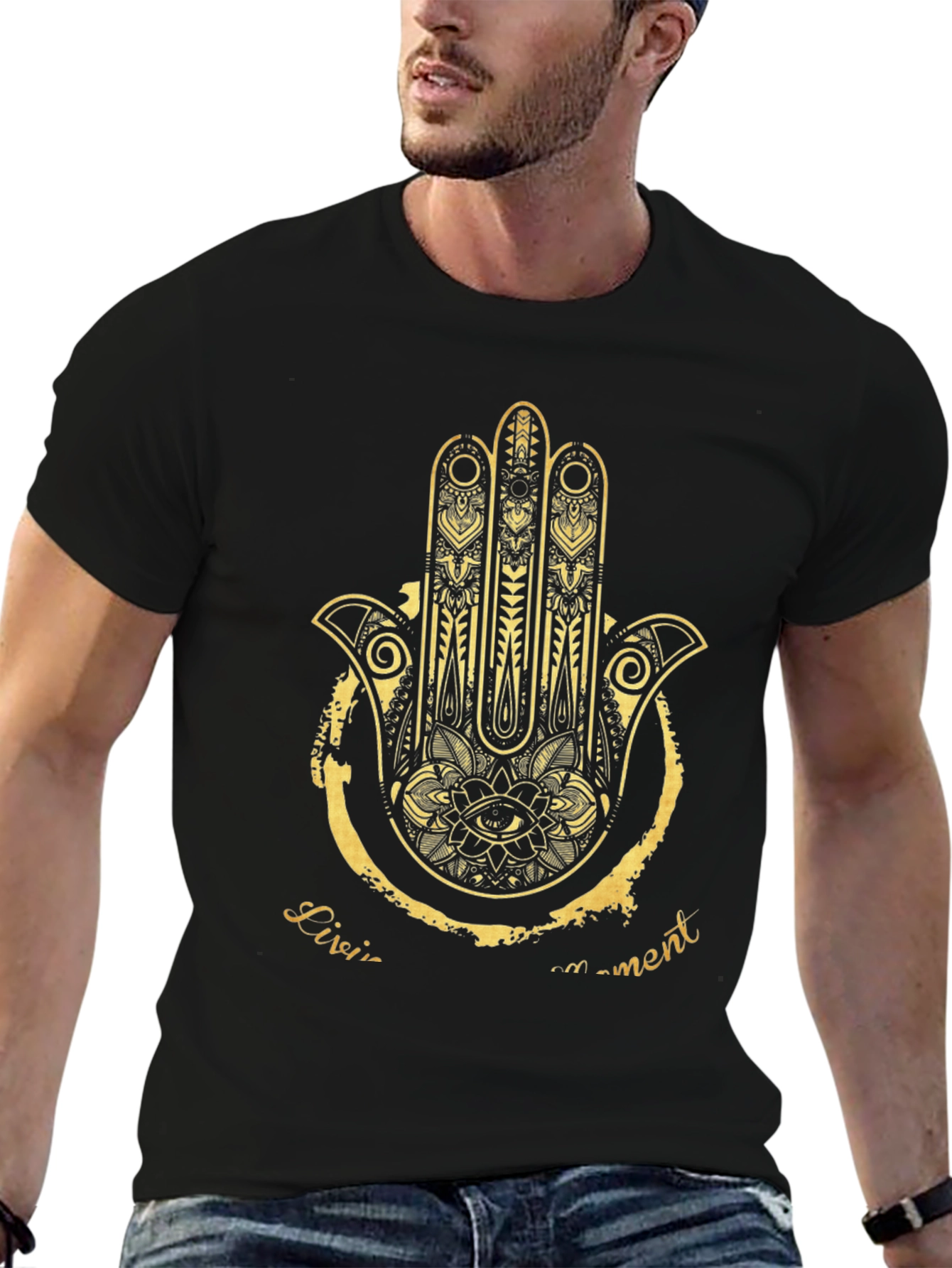 Hamsa Hand Graphic Tee - Stylish Unisex T-Shirt