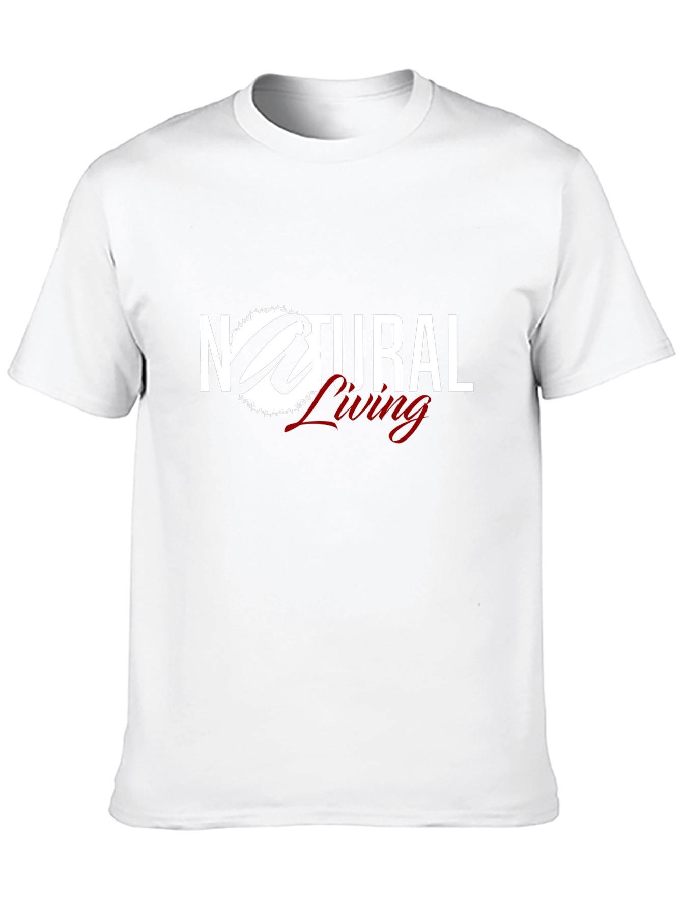 Natural Living Black T-Shirt Graphic Tee