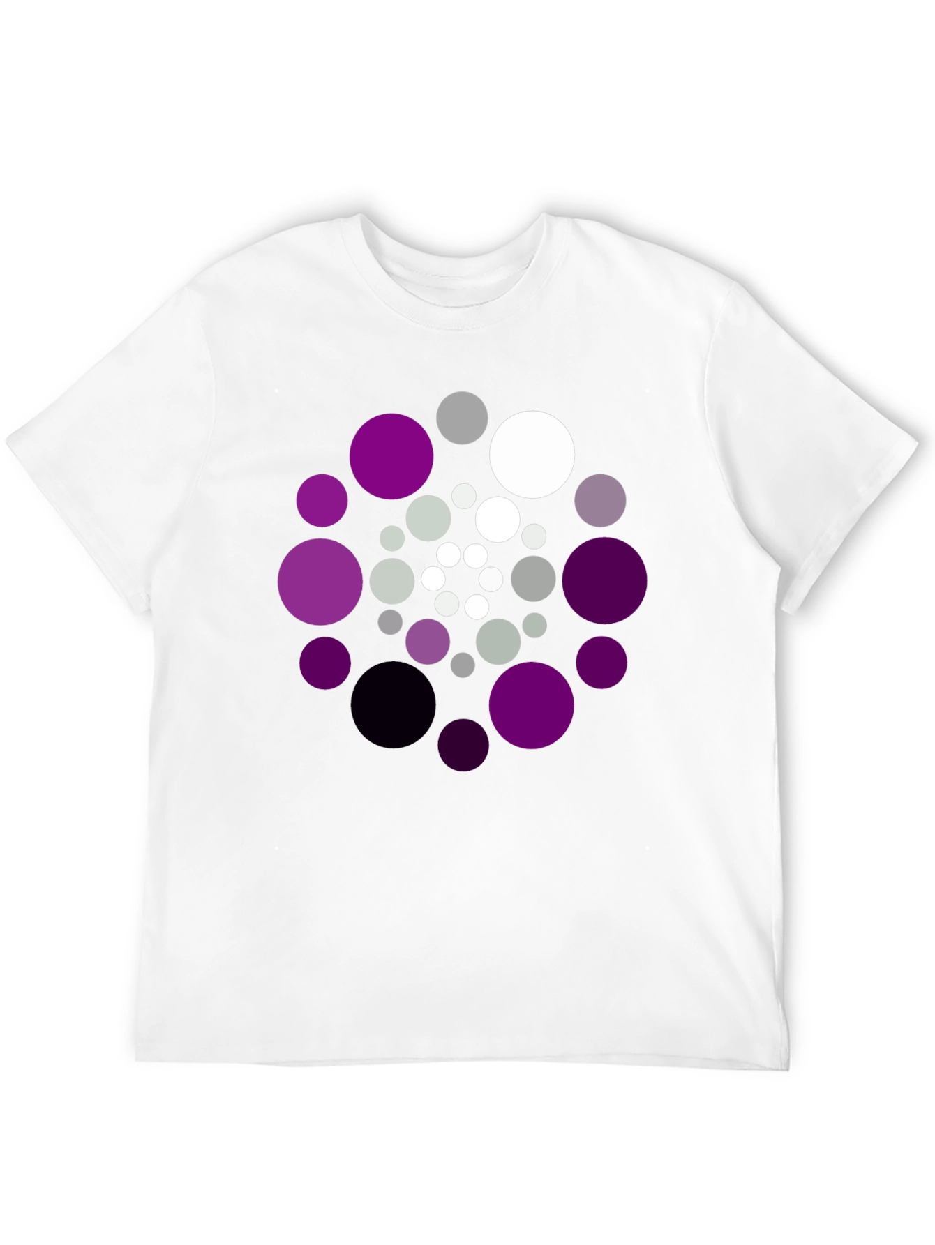 Abstract Circle Pattern T-Shirt - Unique Design Tee
