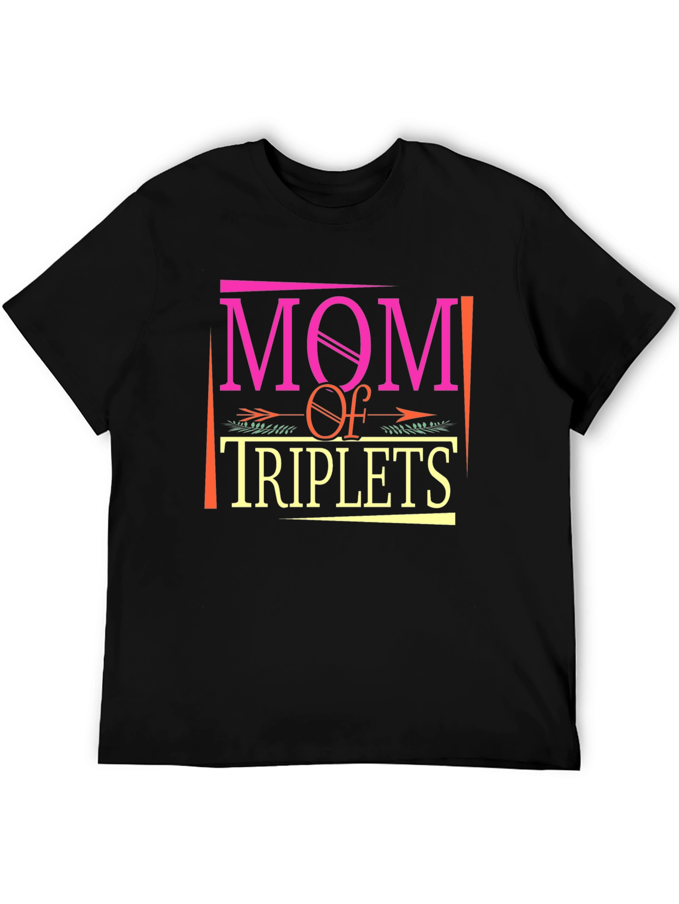 Mom of Triplets Graphic T-Shirt