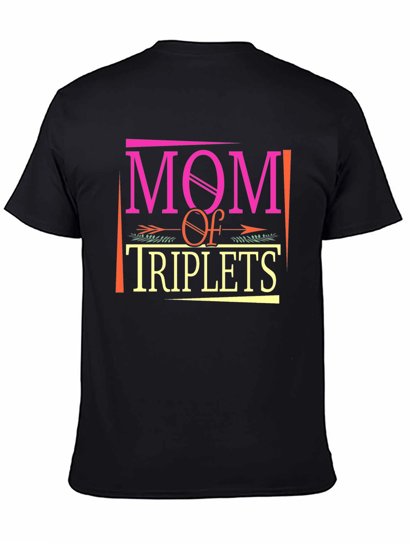 Mom of Triplets Graphic T-Shirt