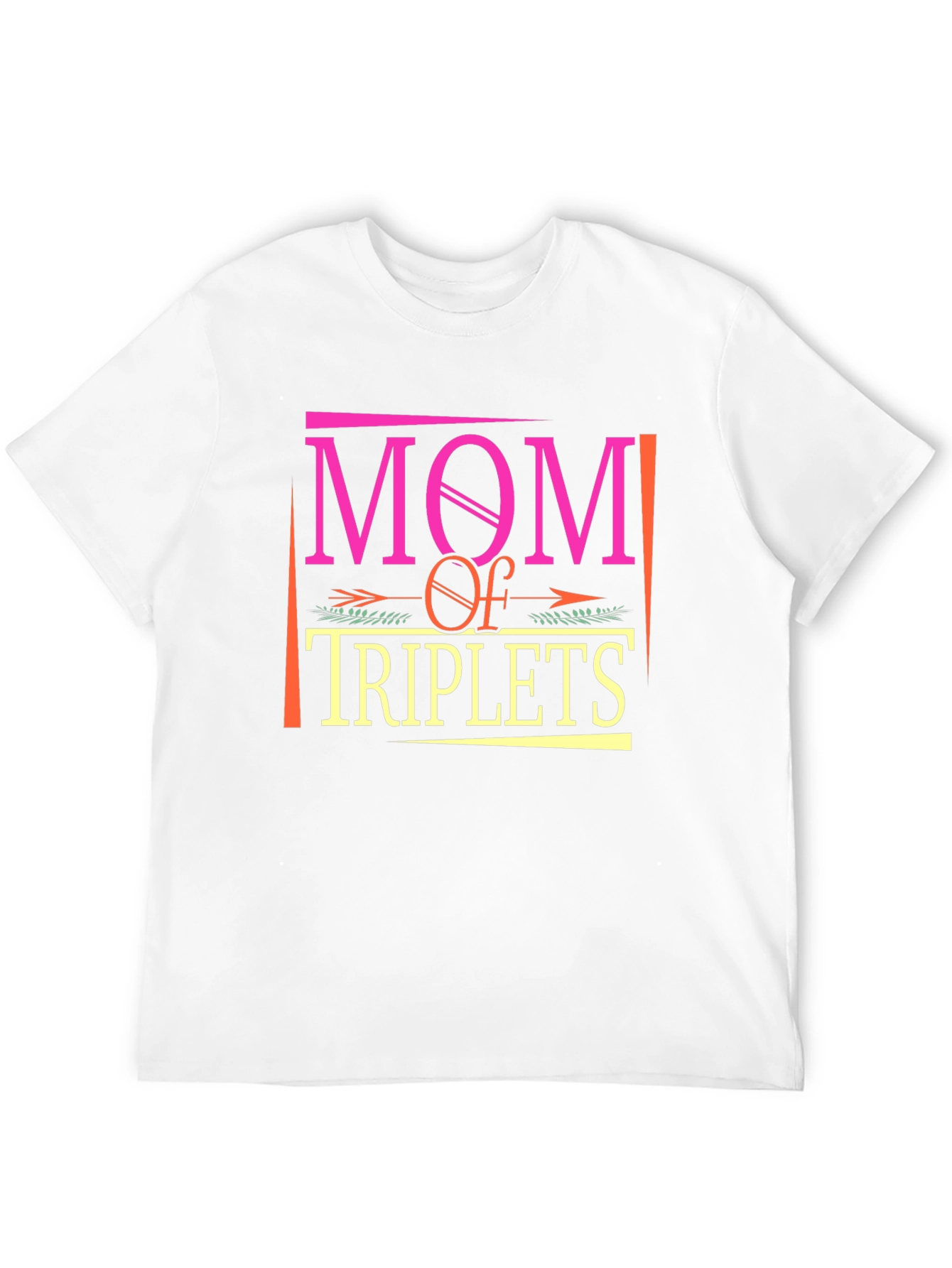 Mom of Triplets Graphic T-Shirt